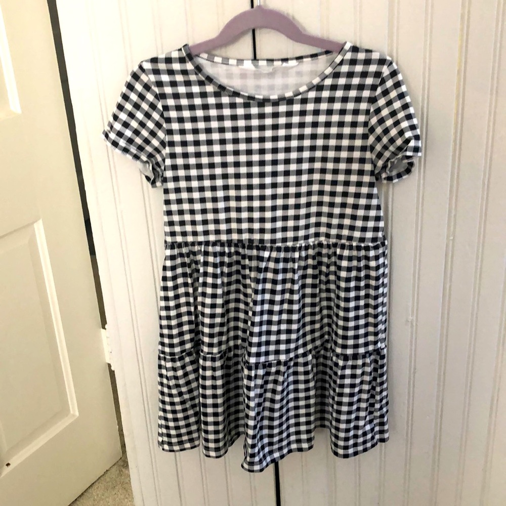 Girls 6/7 H&M checked dress